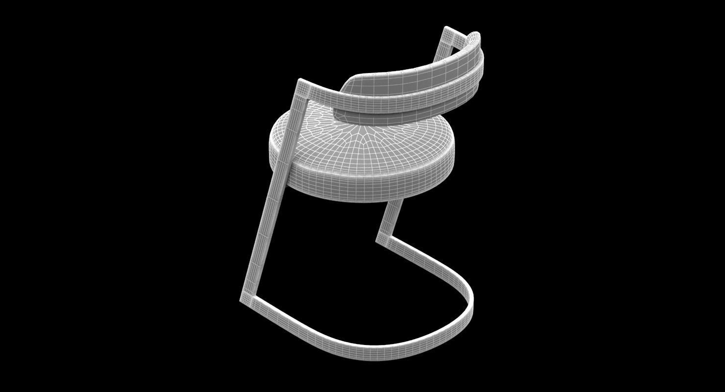 Studio Dining Chair Kelly Wearstler 3D model_5