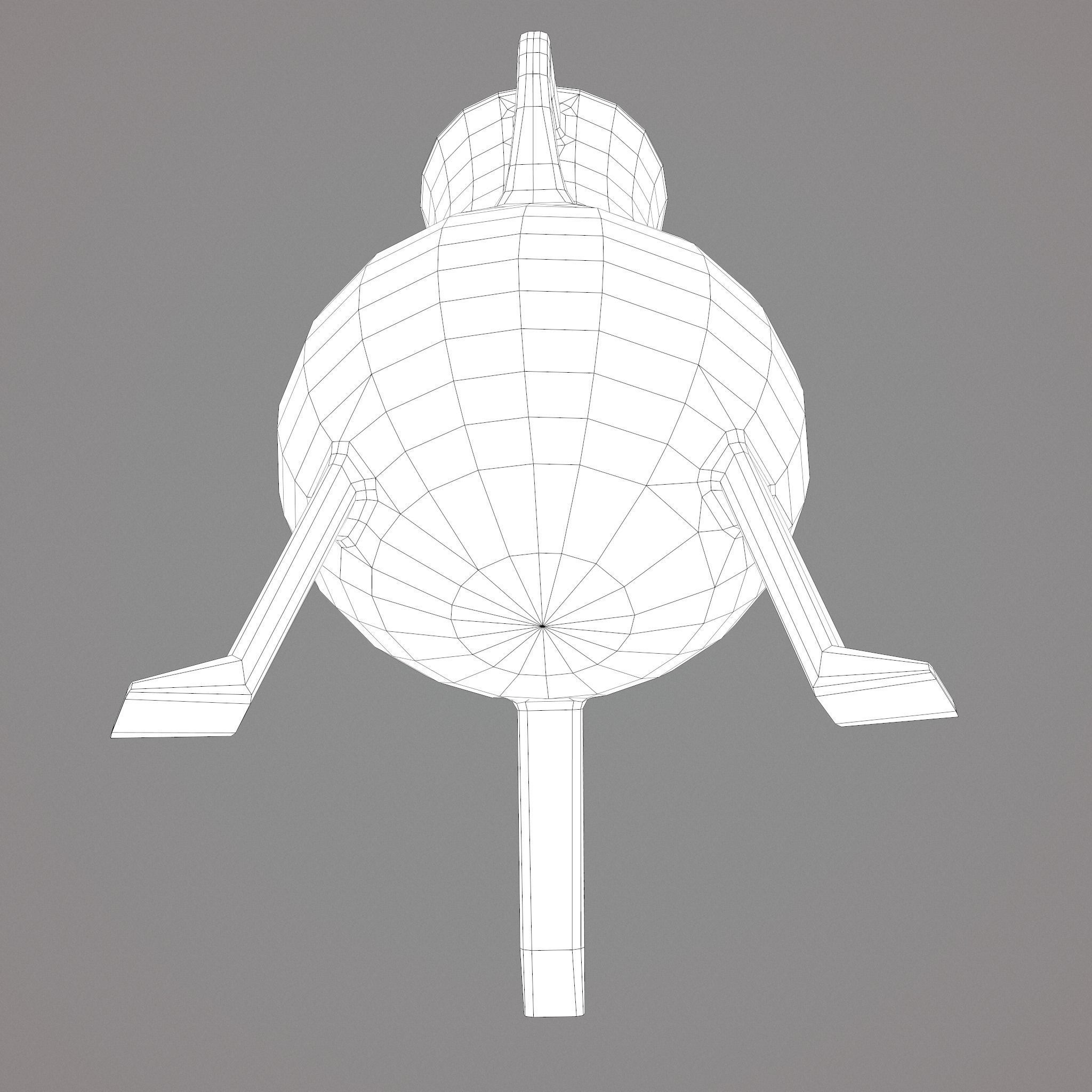 Medieval Style Serving Pitcher Low-poly 3D model_35