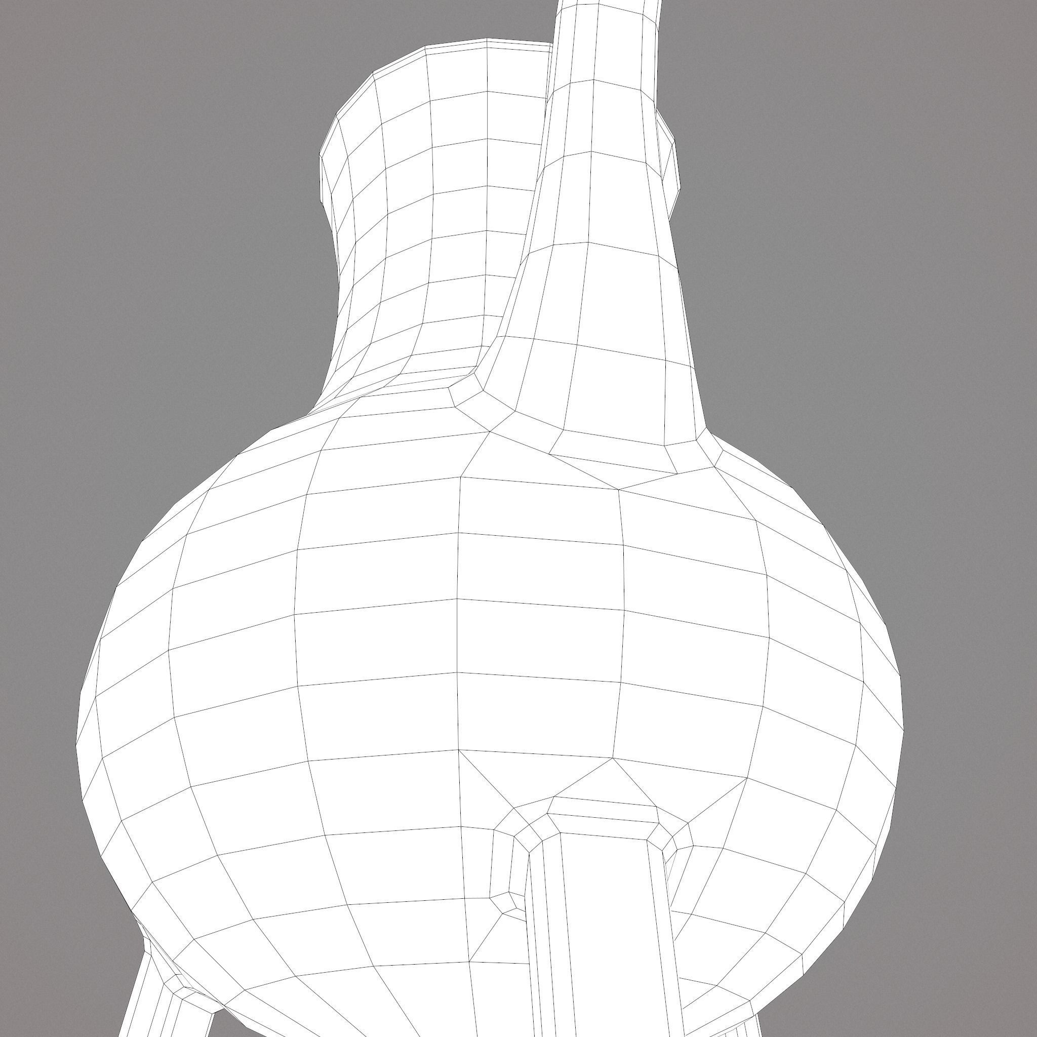 Medieval Style Serving Pitcher Low-poly 3D model_31