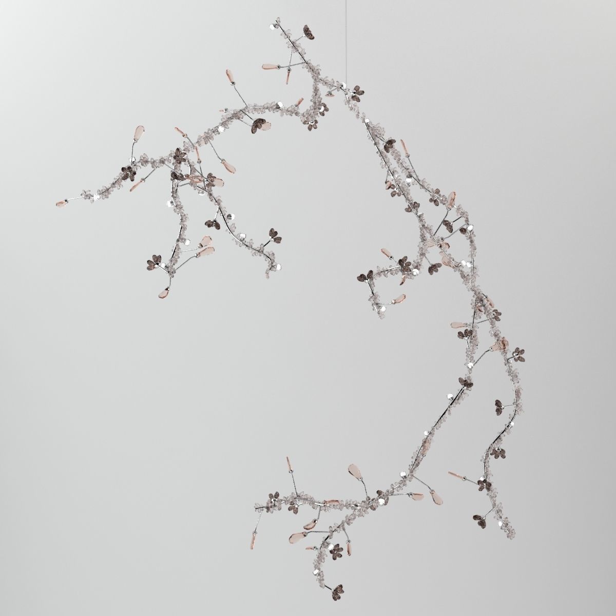 Swarovski Blossom Chandelier 3D model_4