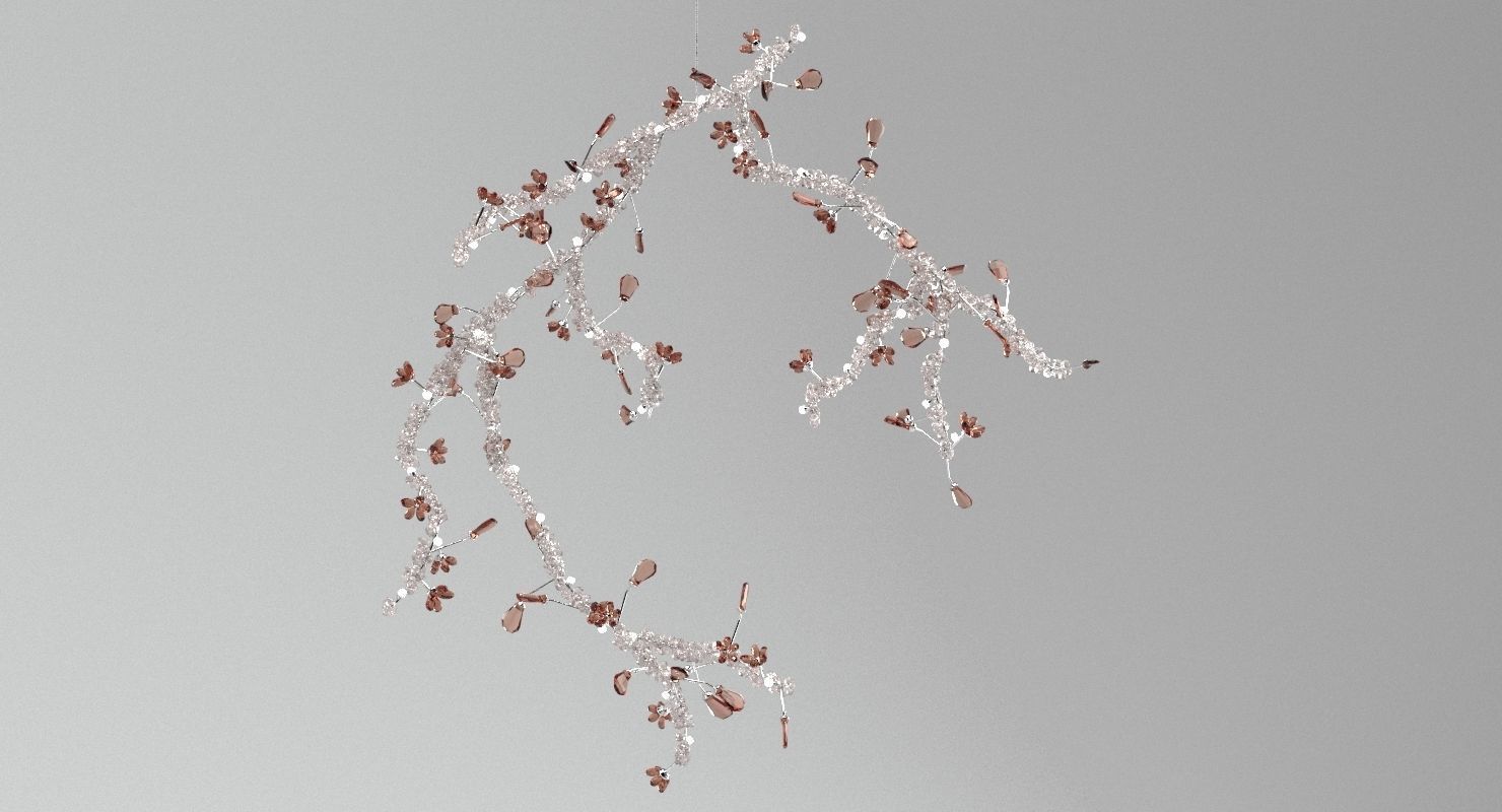Swarovski Blossom Chandelier 3D model_3