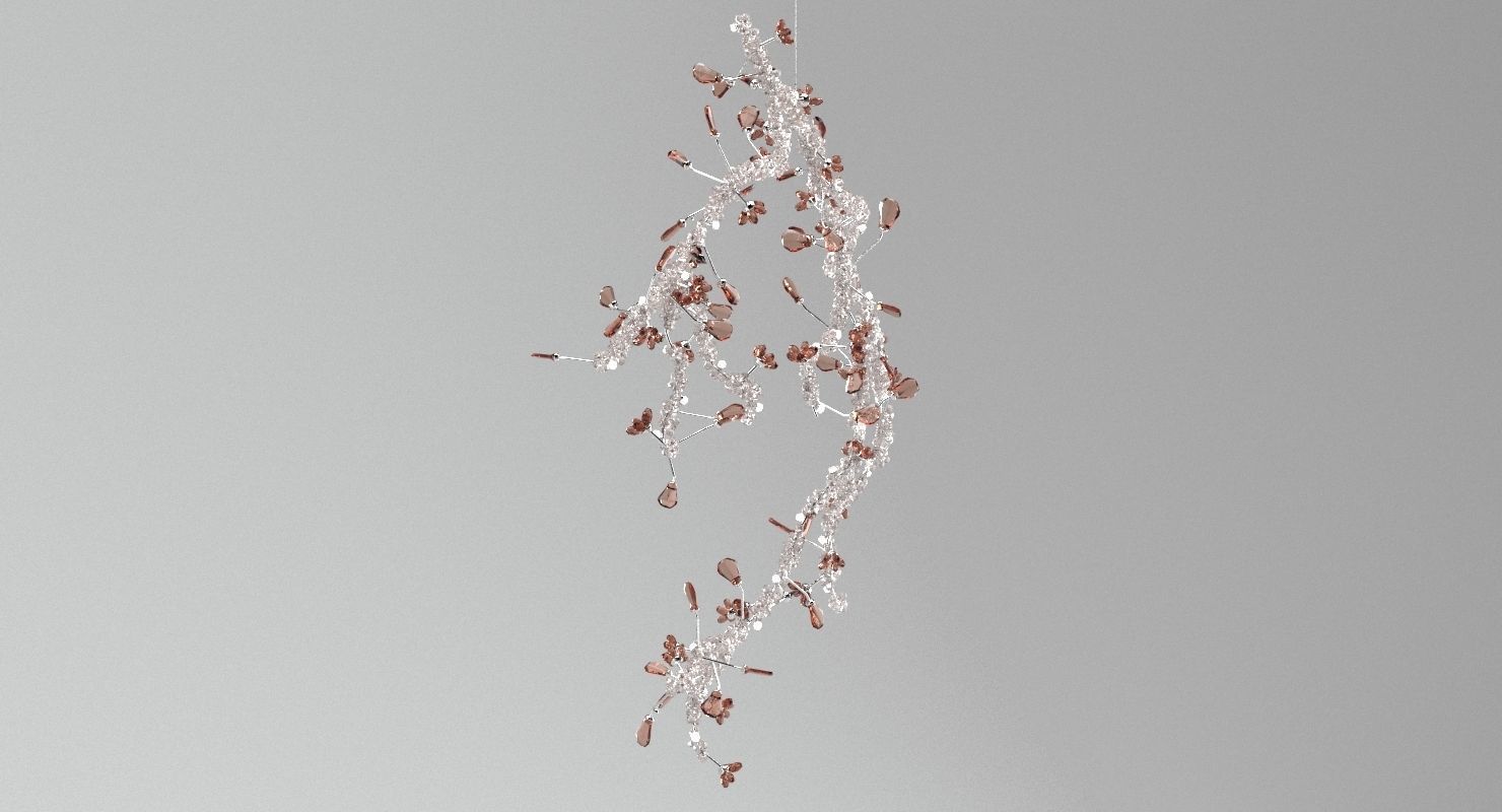 Swarovski Blossom Chandelier 3D model_2