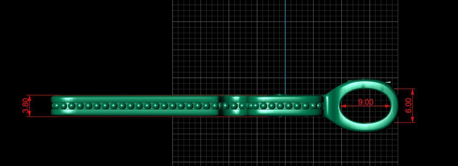 Double sided cross 3D print model_4