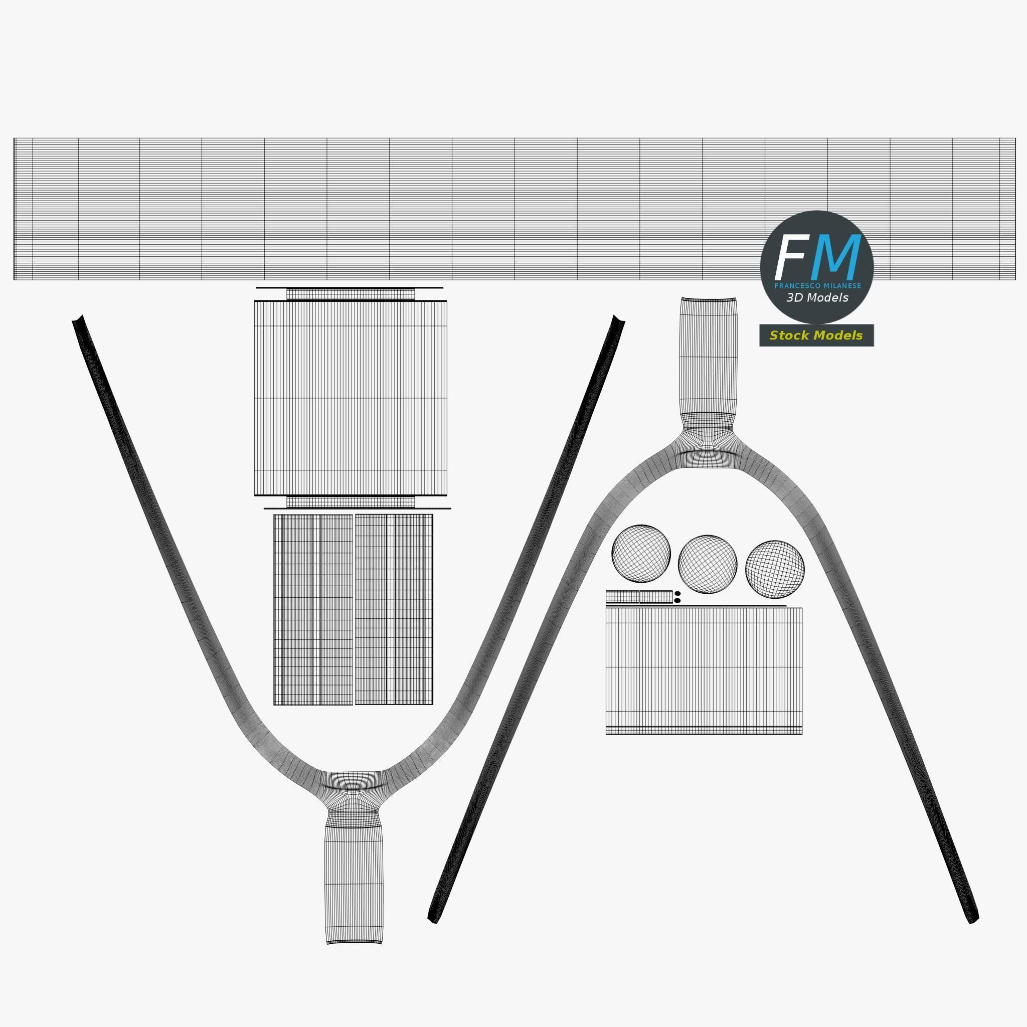 Two-tined pitchfork 3D model_11
