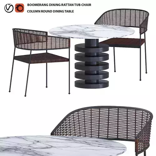 CB2 table and chairs