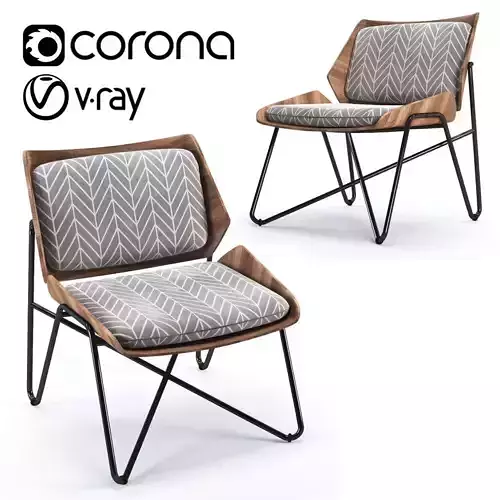 Janine Abraham and Dirk Jan Rol-Lounge Chair 3D model