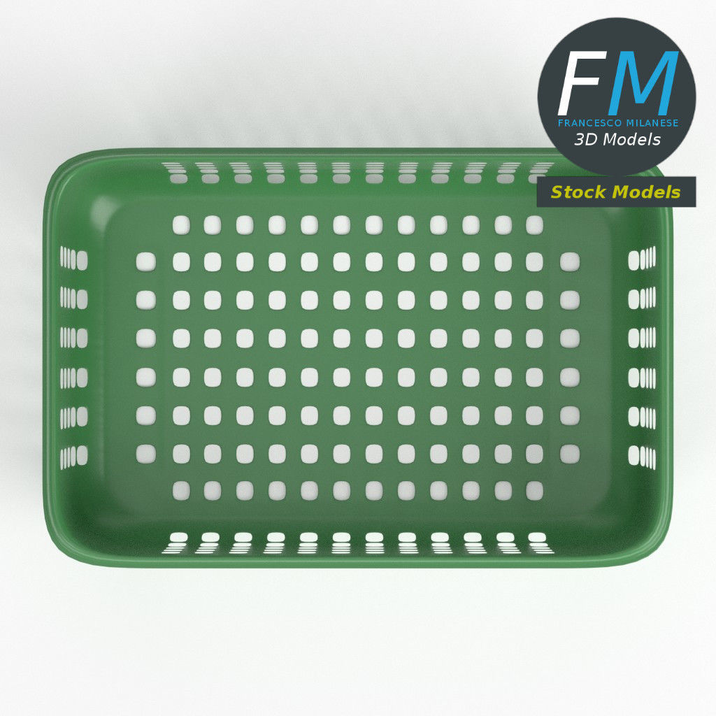 Plastic basket 3D model_6