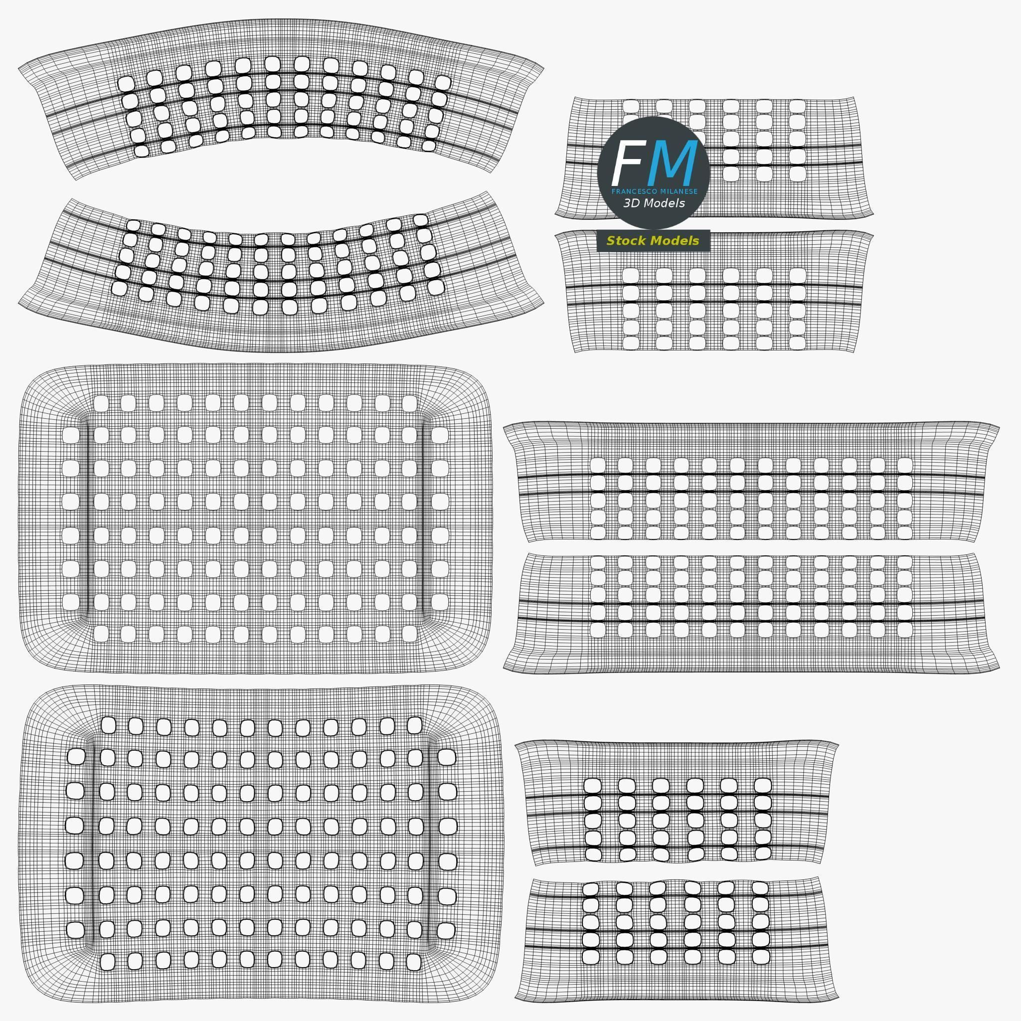 Plastic basket 3D model_11