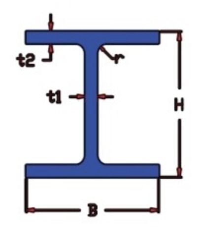 H-beam Steel 800 3D model_2