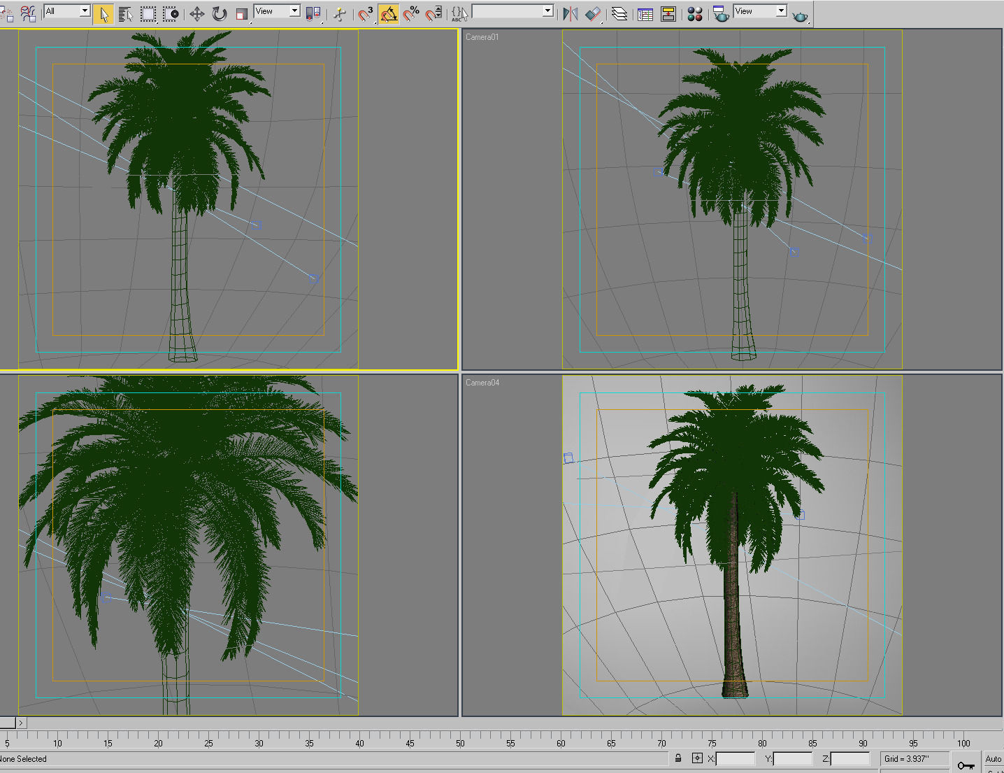 Palm tree 01 3D model_5