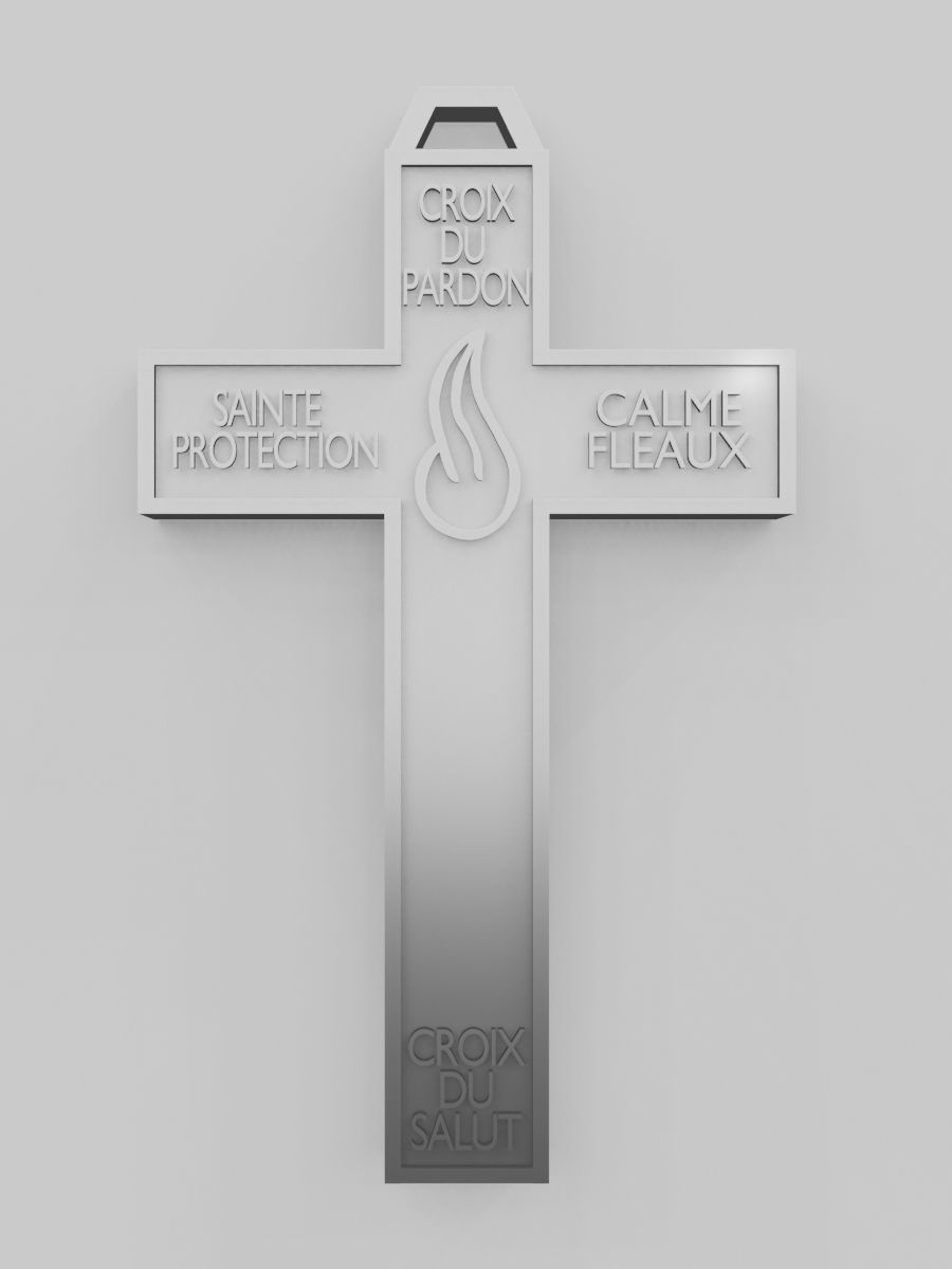 Cross of Forgivenes or Cruz del Perdon or Croix du Pardon 3D print model_2