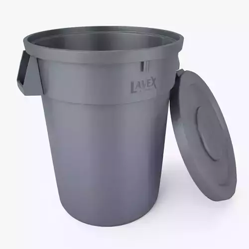 Lavex Janitorial Trash Can 3D Model 3D model