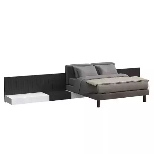 CLIFF-Meridian-bed modern bed frame with storage