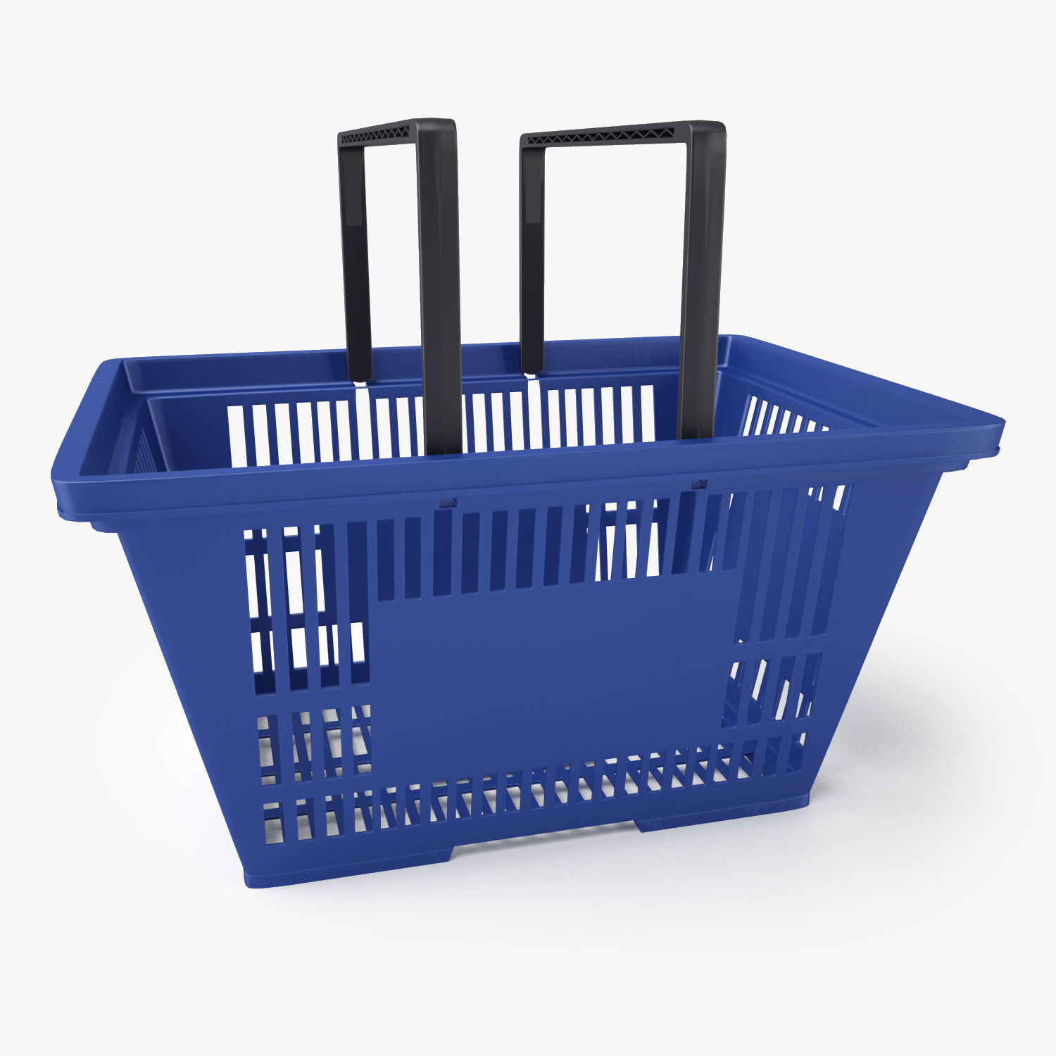 Plastic Shopping Basket 3D Model 3D model_1
