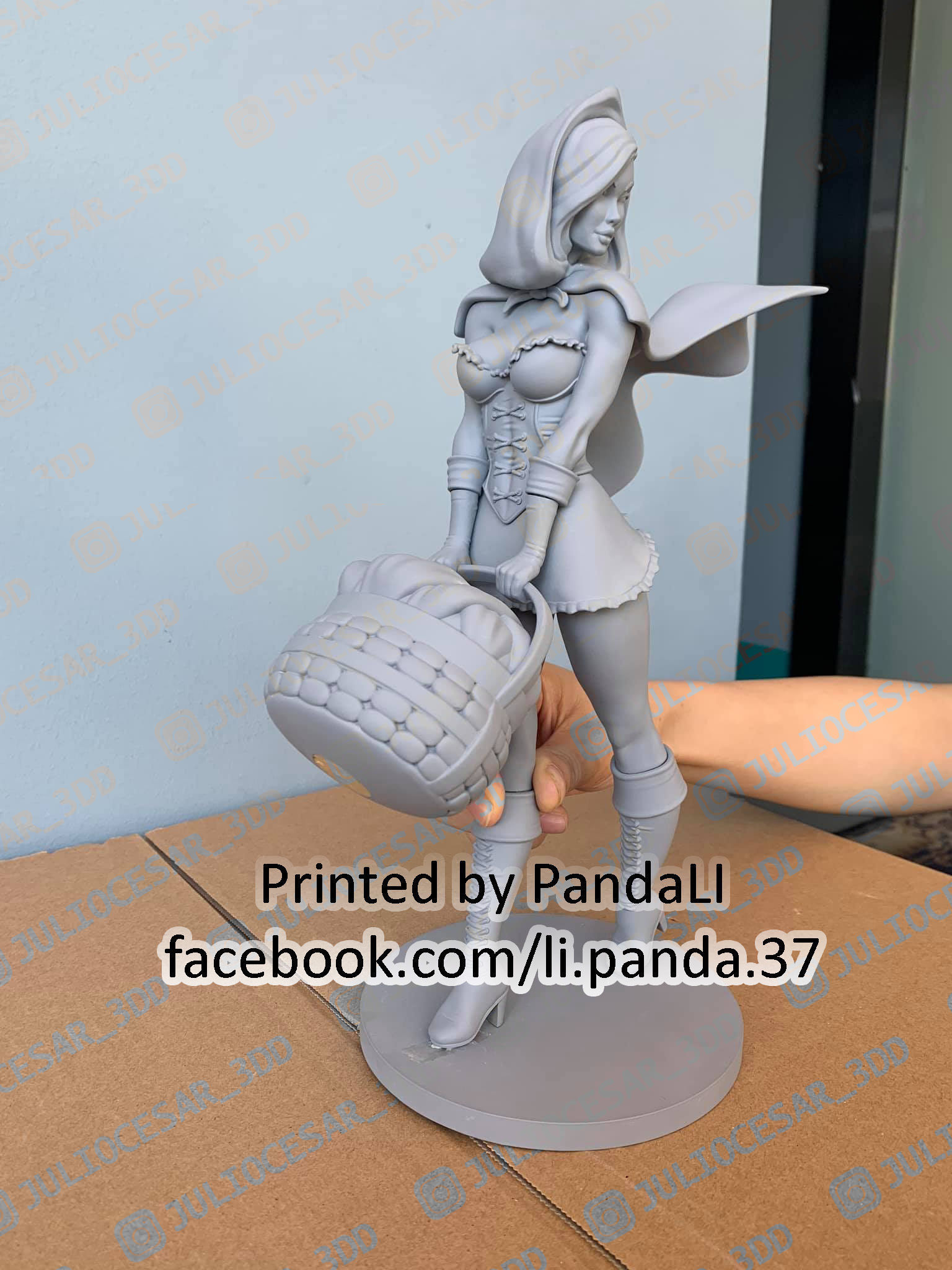 Little Red Riding Hood 3D print model_2