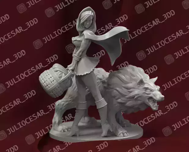 Little Red Riding Hood  3D print model