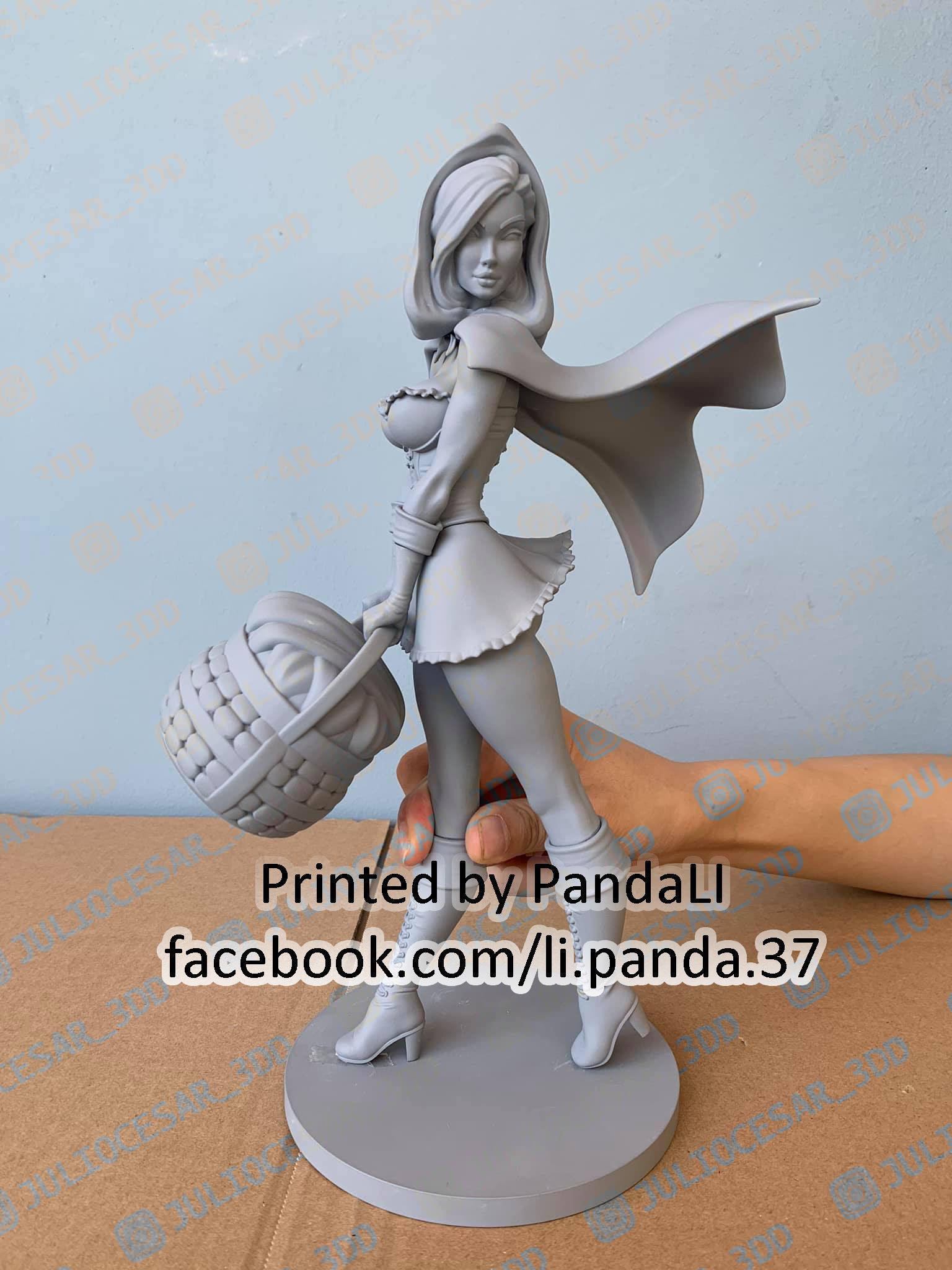 Little Red Riding Hood 3D print model_1