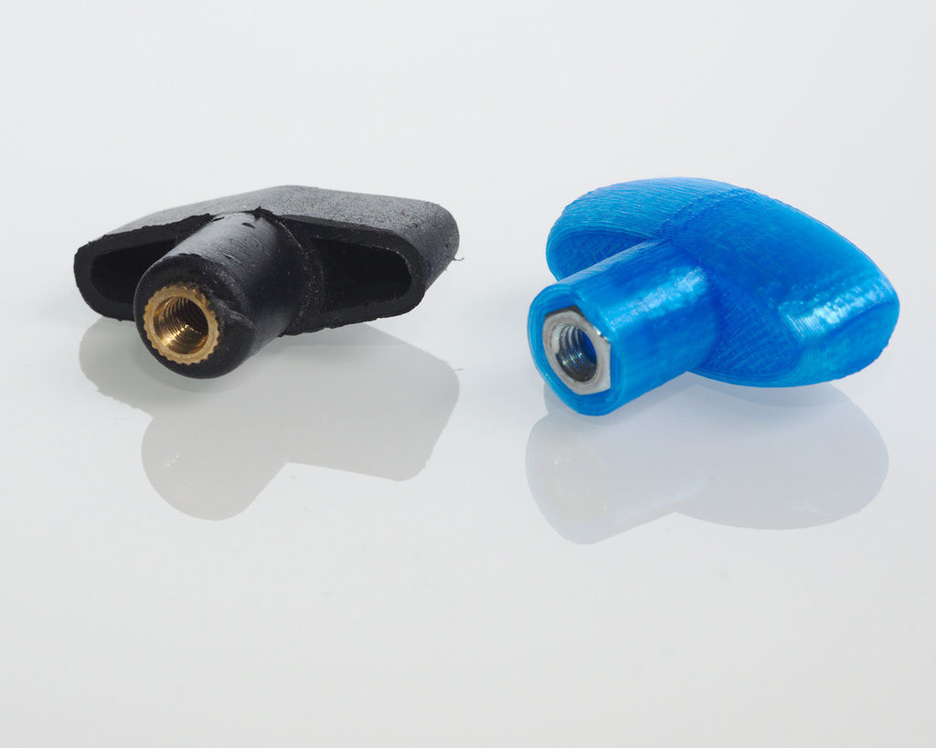 Butterfly nut for M5 Free 3D print model_1