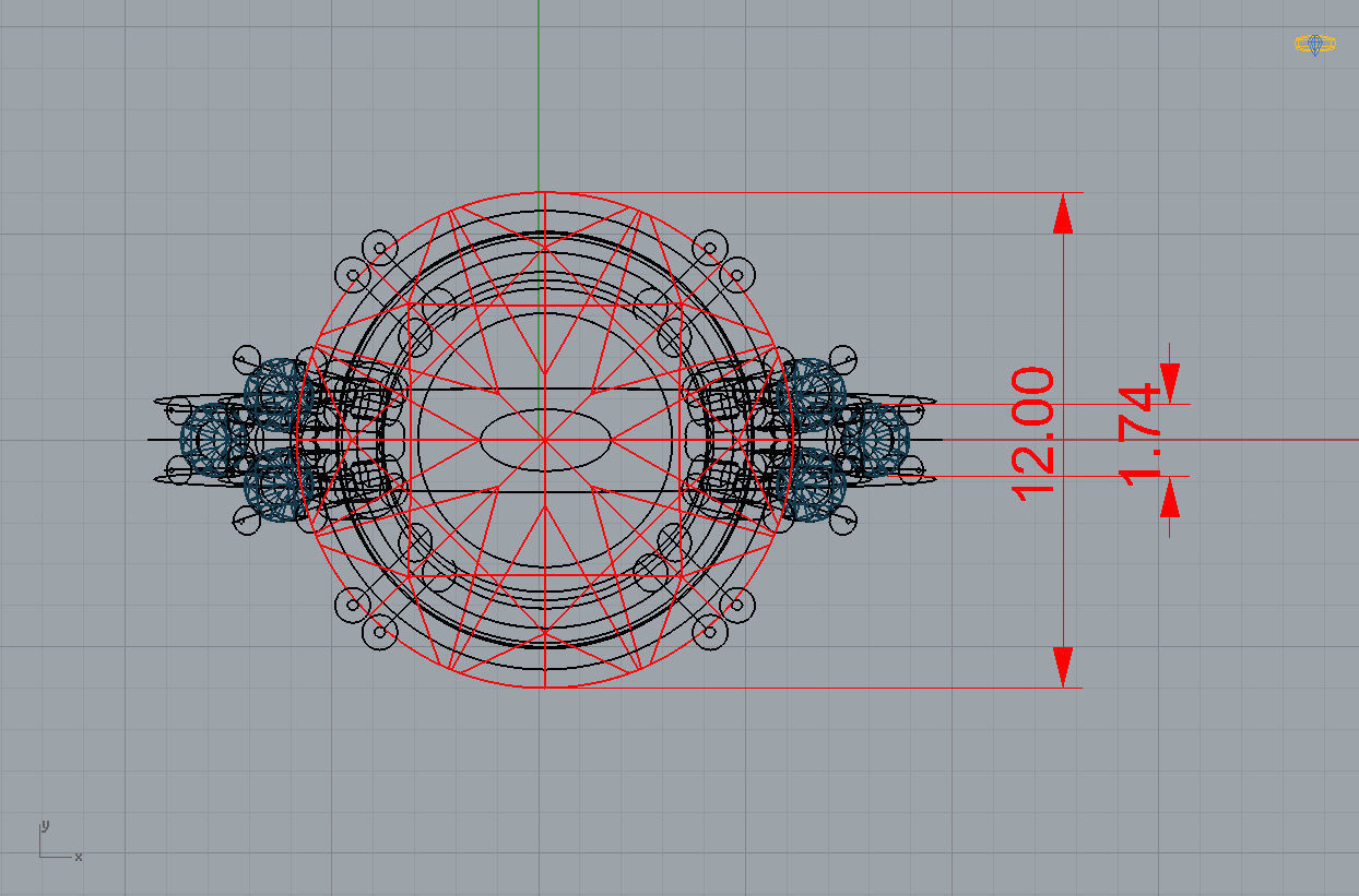 Set 2 - Ring orange and emerald 3D print model_6