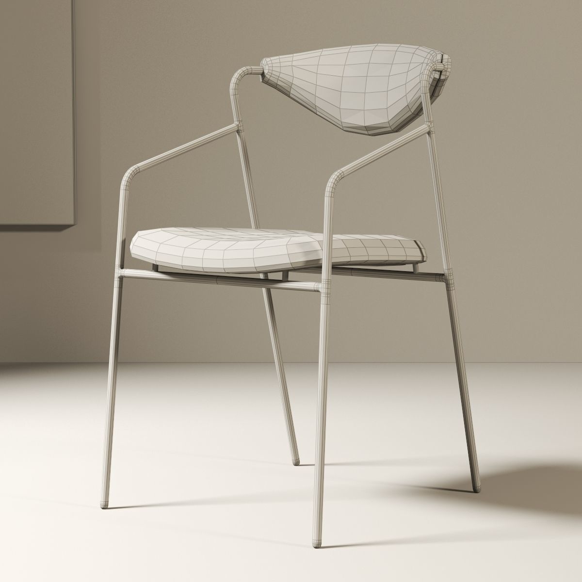 modern chair 018 3D model_5
