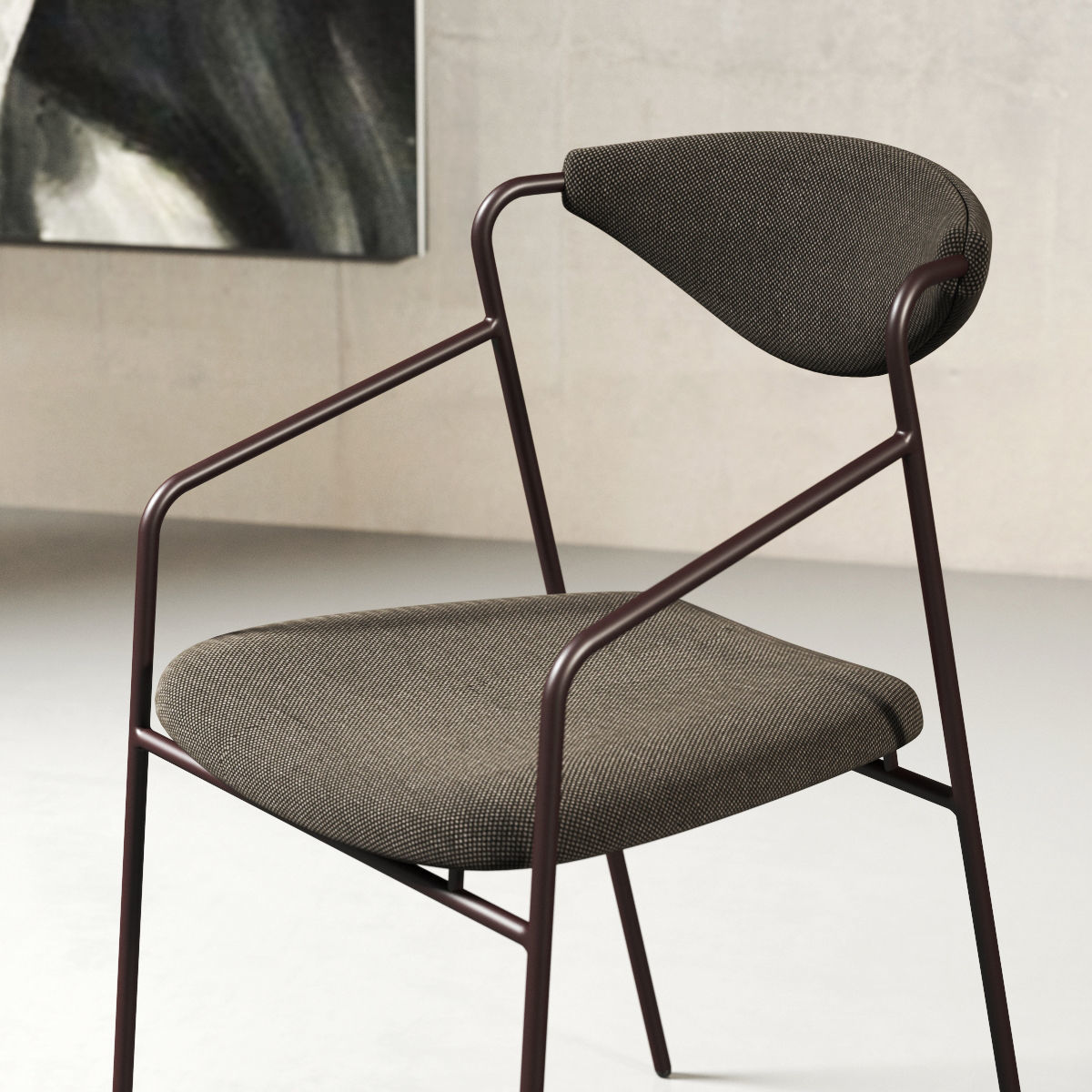 modern chair 018 3D model_3