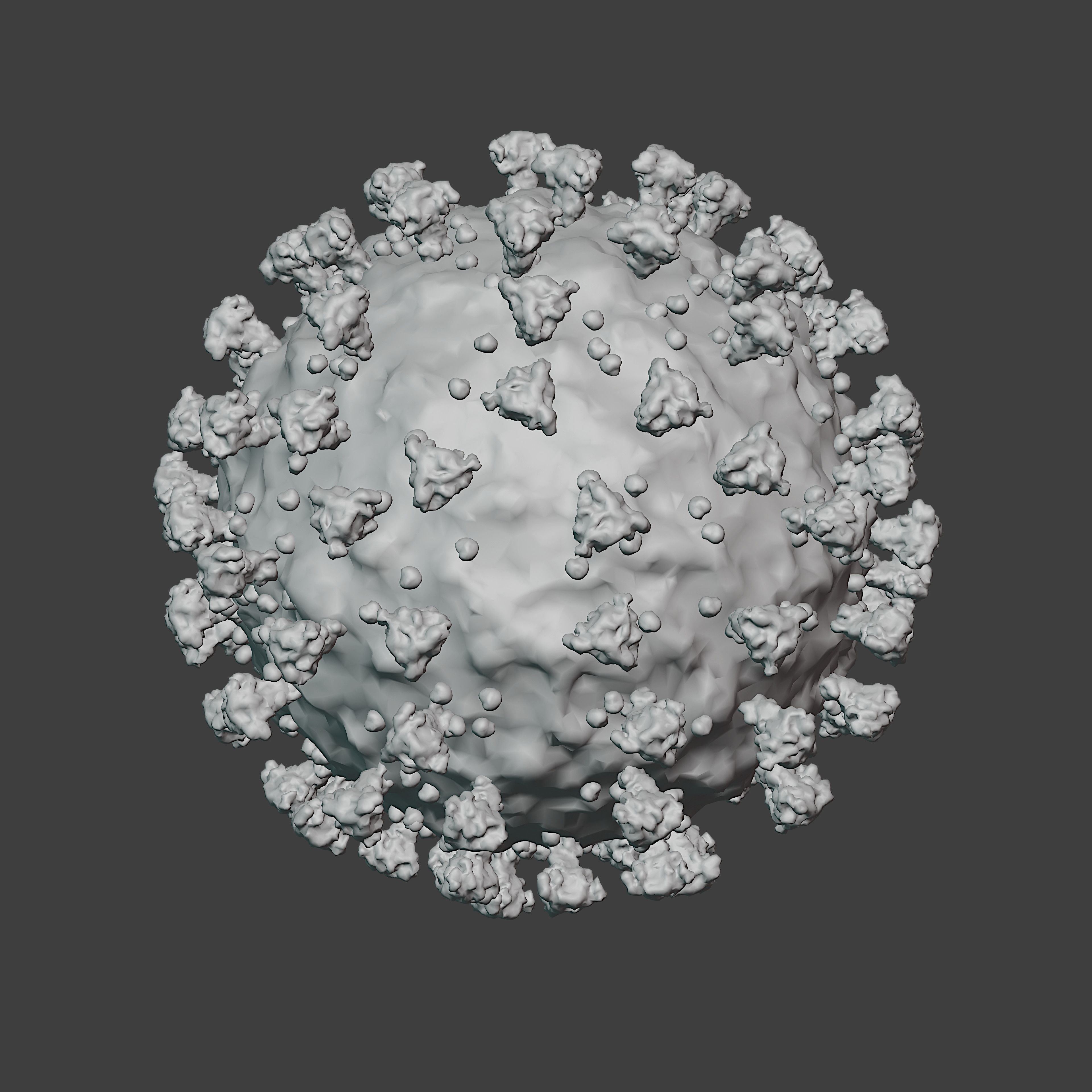 Corona virus - Optimized PBR Low-poly 3D model_10