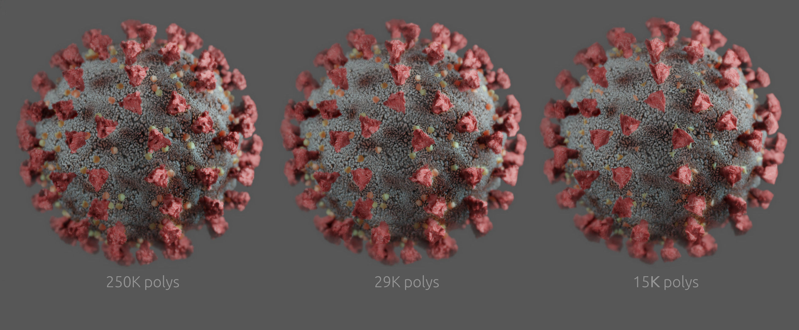 Corona virus - Optimized PBR Low-poly 3D model_5