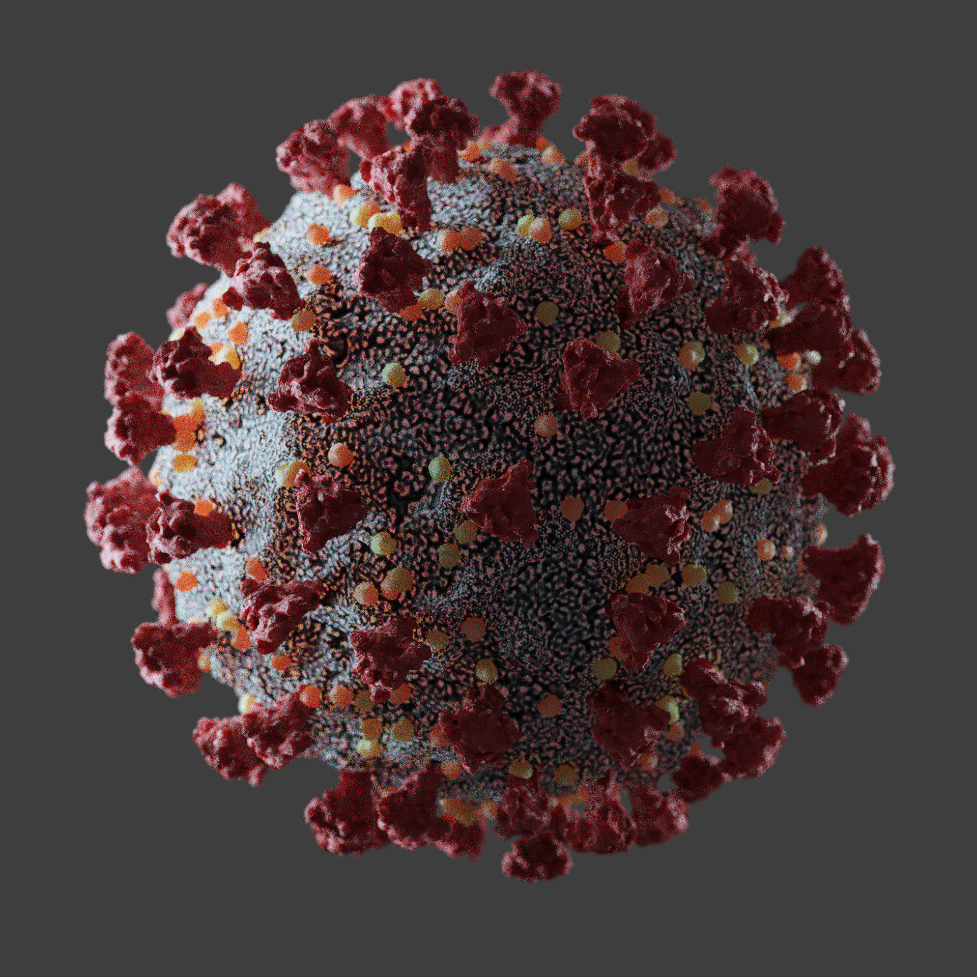 Corona virus - Optimized PBR Low-poly 3D model_1