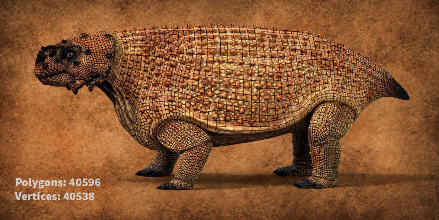 Extinct animals pack version 7 3D model_21