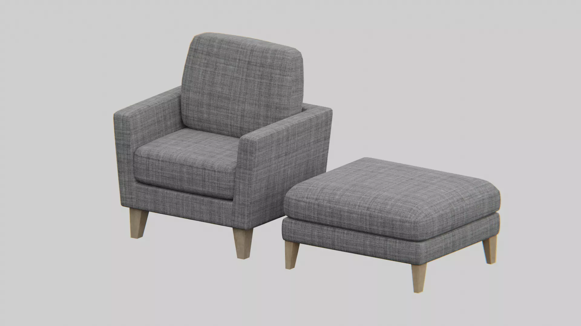 Furniture Set-01 Low-poly 3D model