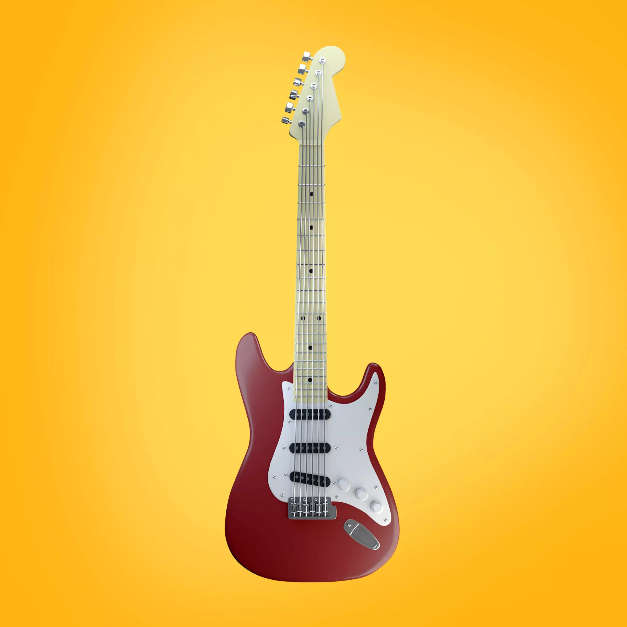 kids Guitar Stratocaster 3D model