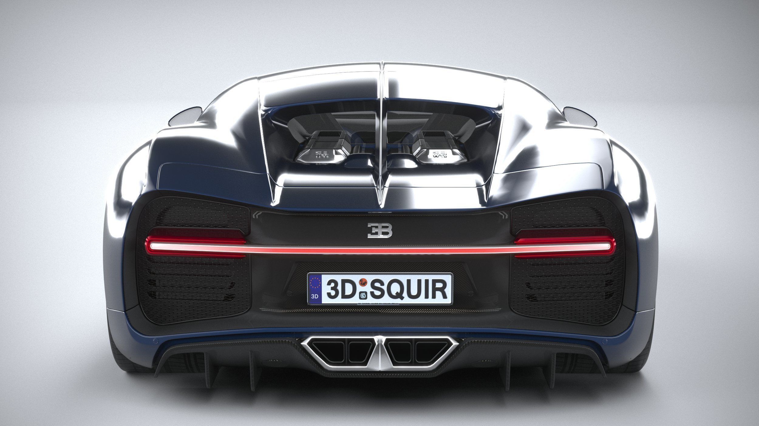 Bugatti Chiron 2020 3D model_4