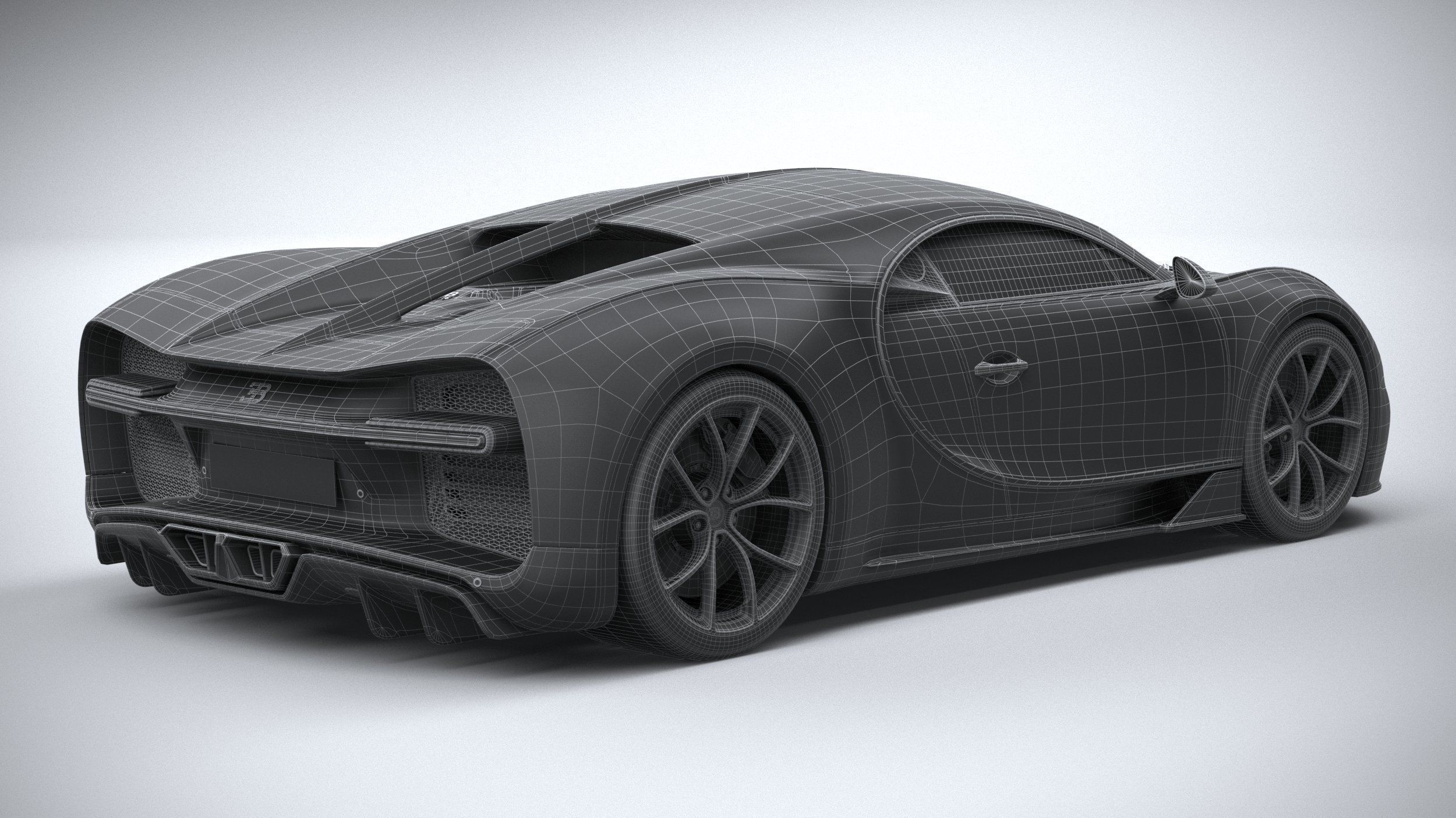 Bugatti Chiron 2020 3D model_32