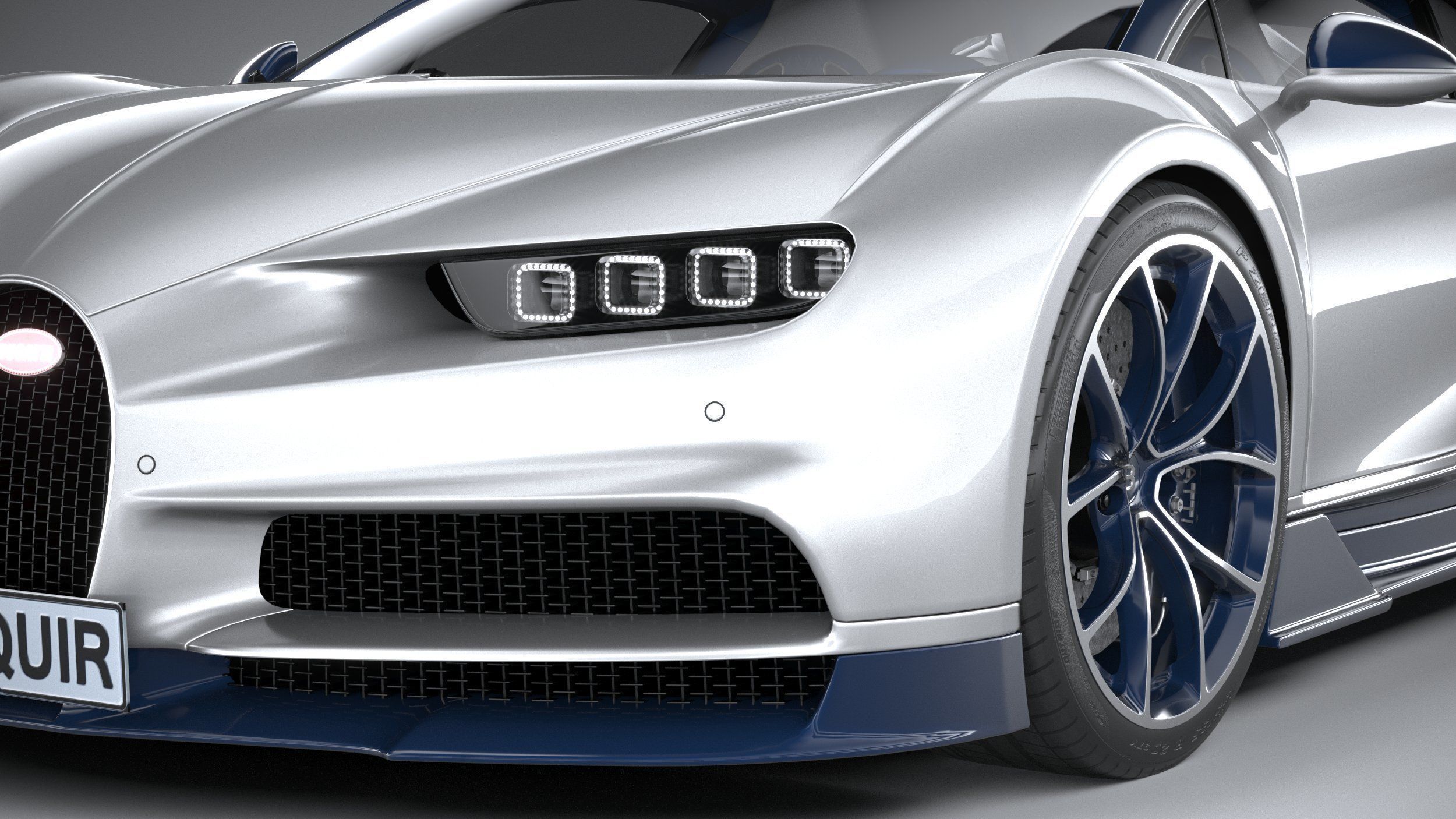 Bugatti Chiron 2020 3D model_3