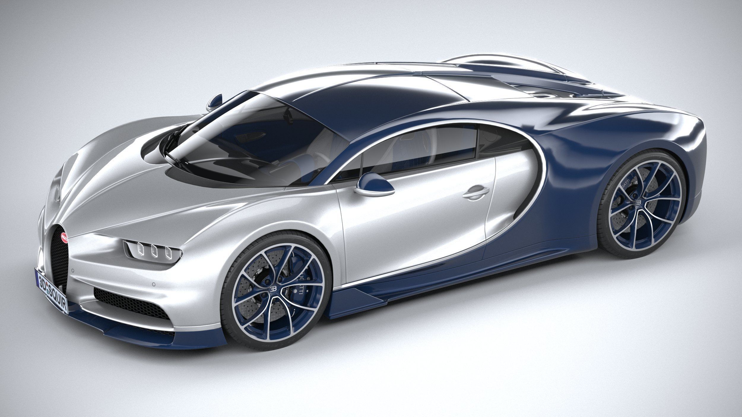 Bugatti Chiron 2020 3D model_7