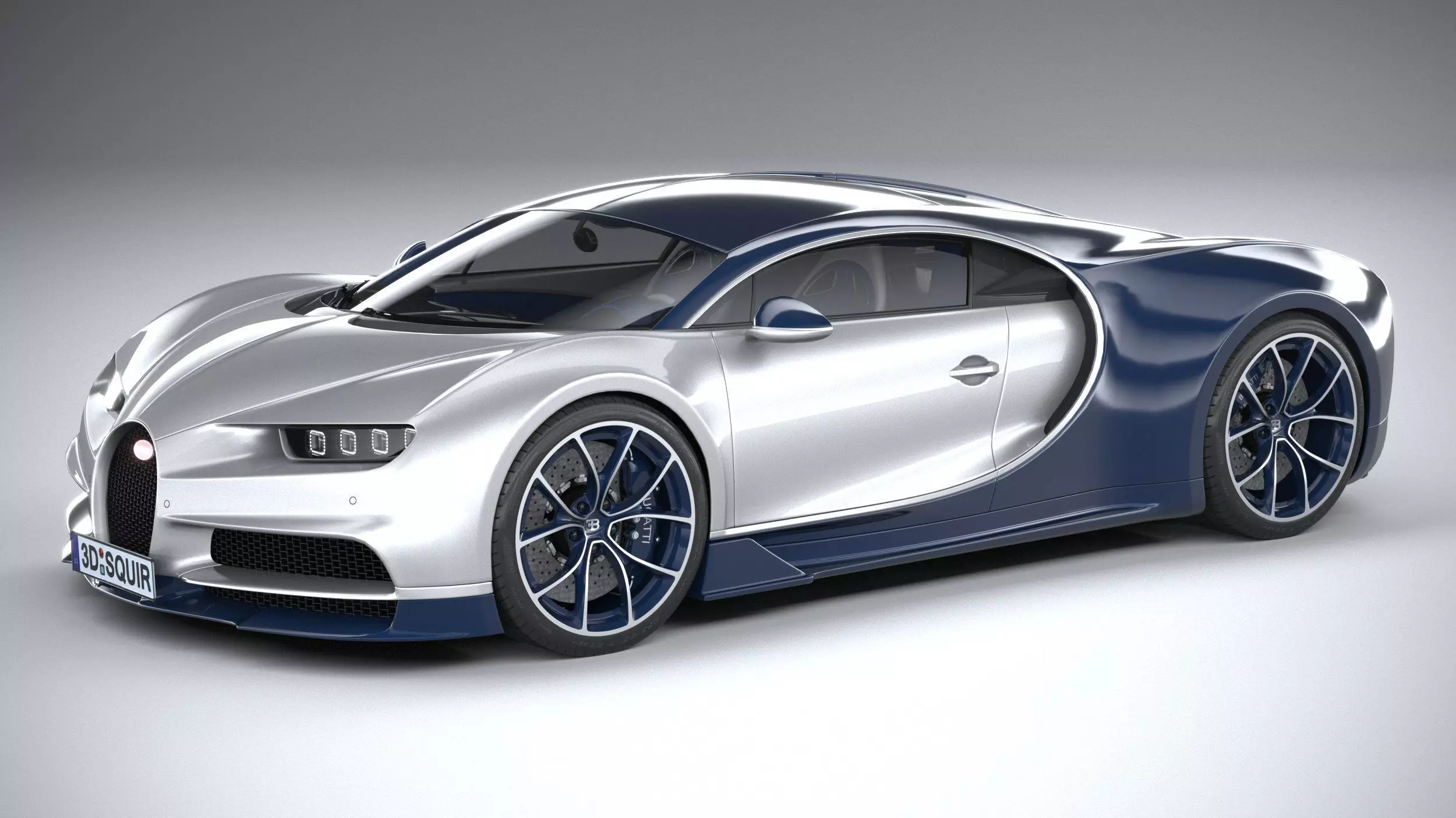 Bugatti Chiron 2020 3D model_0
