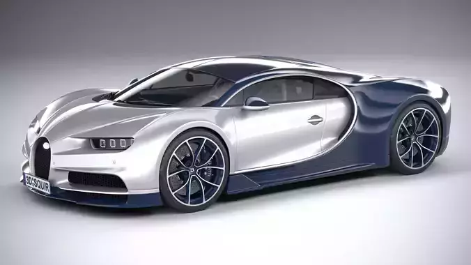 Bugatti Chiron 2020 3D model