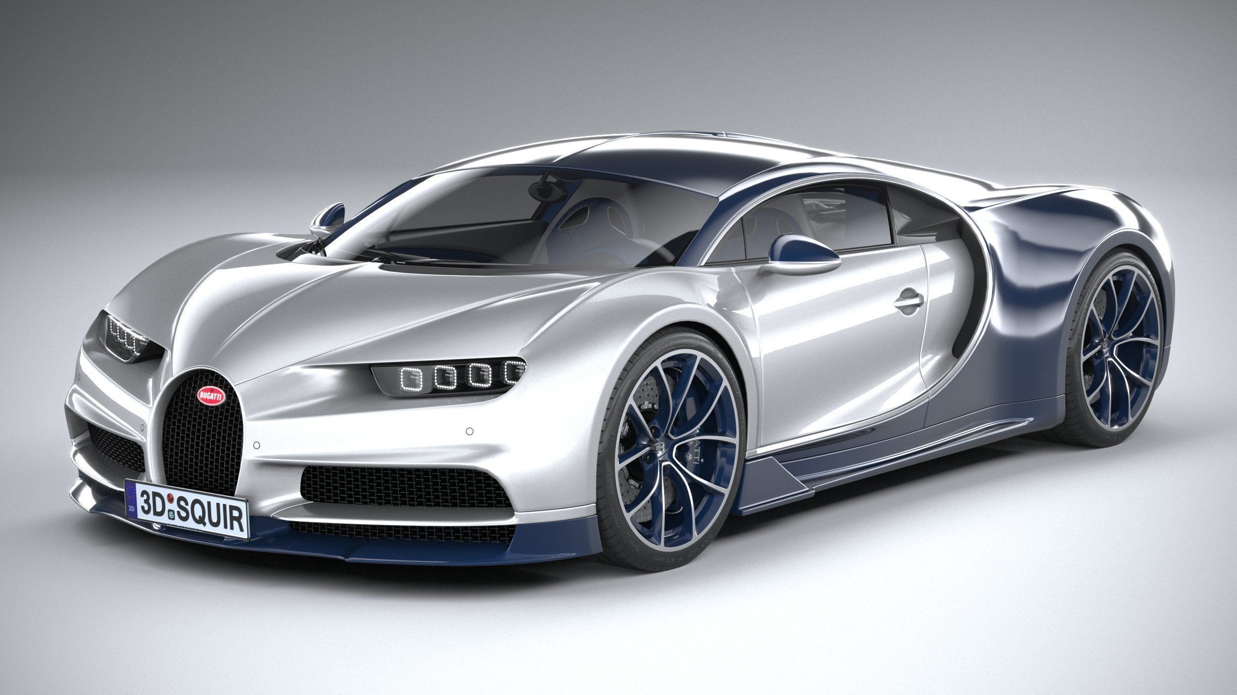 Bugatti Chiron 2020 3D model_1