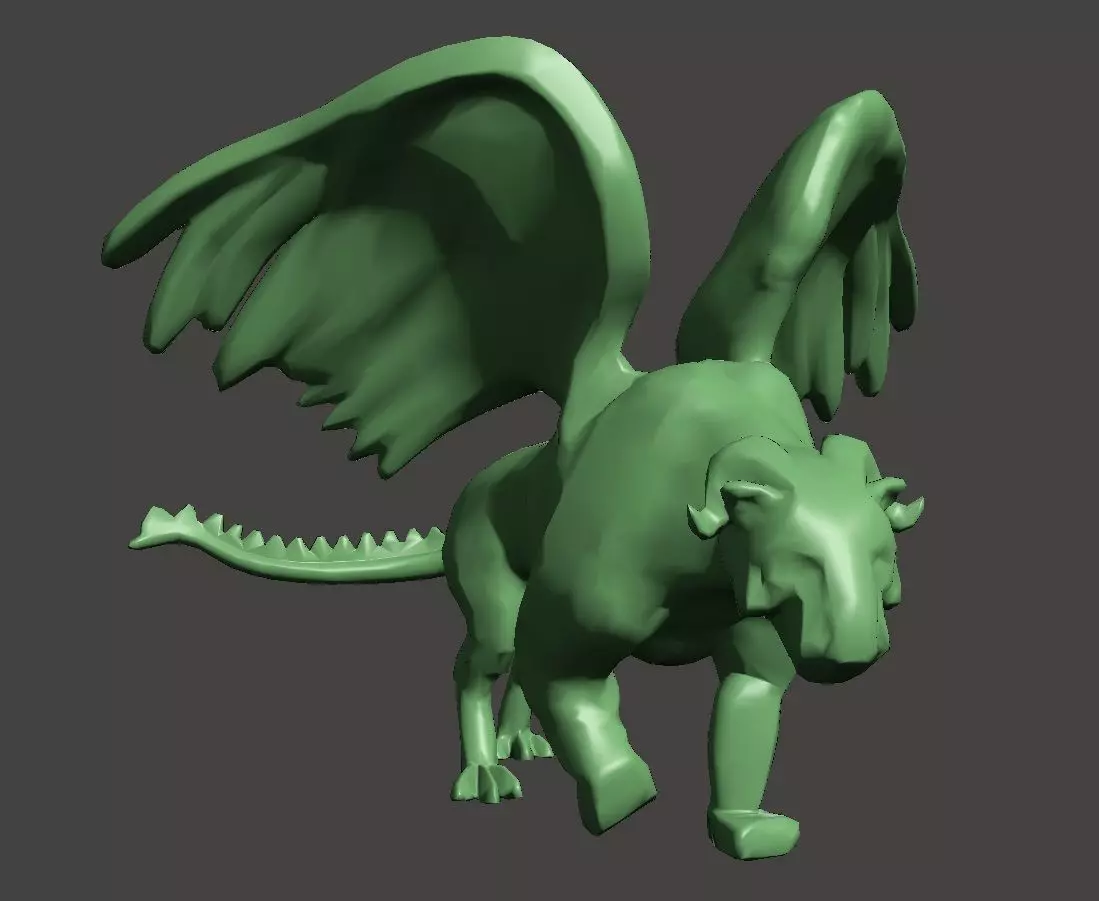 pepita dog with wings 3D print model