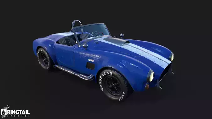 Cobra Car Low-poly 3D model