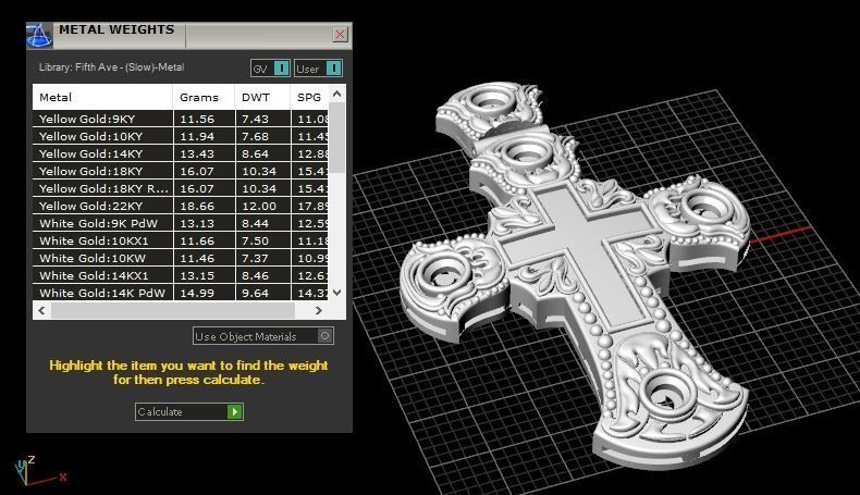 Pendant Cross 3D print model_2