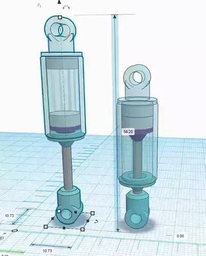 Magnetic shock absorber for RC cars