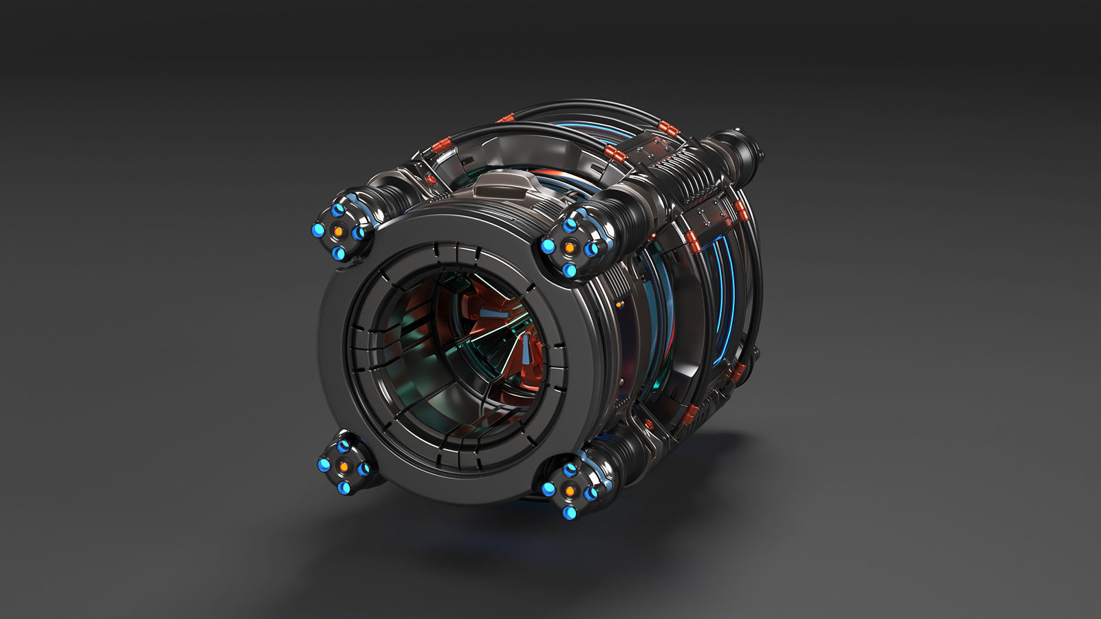 Sci Fi Mega Elements KITBASH - SUBDIVISION READY - pack 2 3D model_8