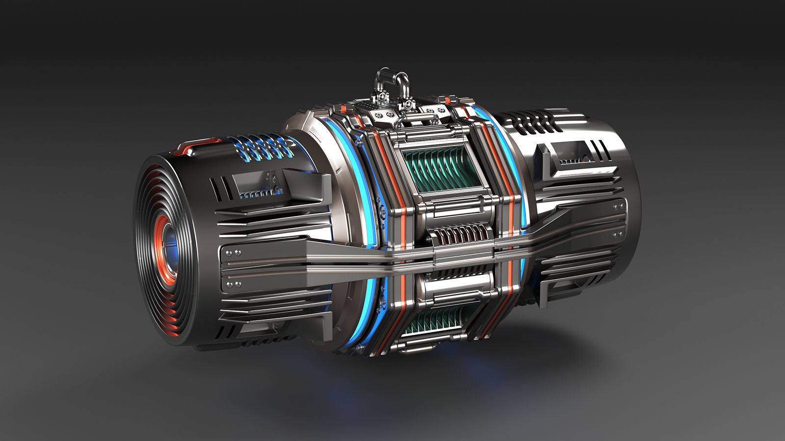 Sci Fi Mega Elements KITBASH - SUBDIVISION READY - pack 2 3D model_11