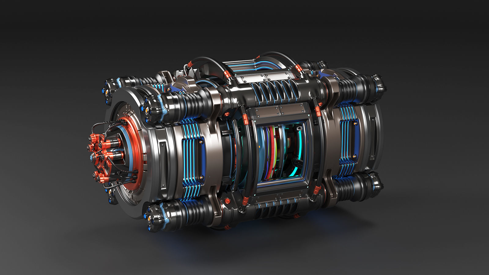 Sci Fi Mega Elements KITBASH - SUBDIVISION READY - pack 2 3D model_7