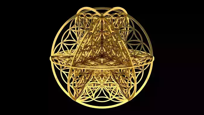  Flower of Life 3D pendant