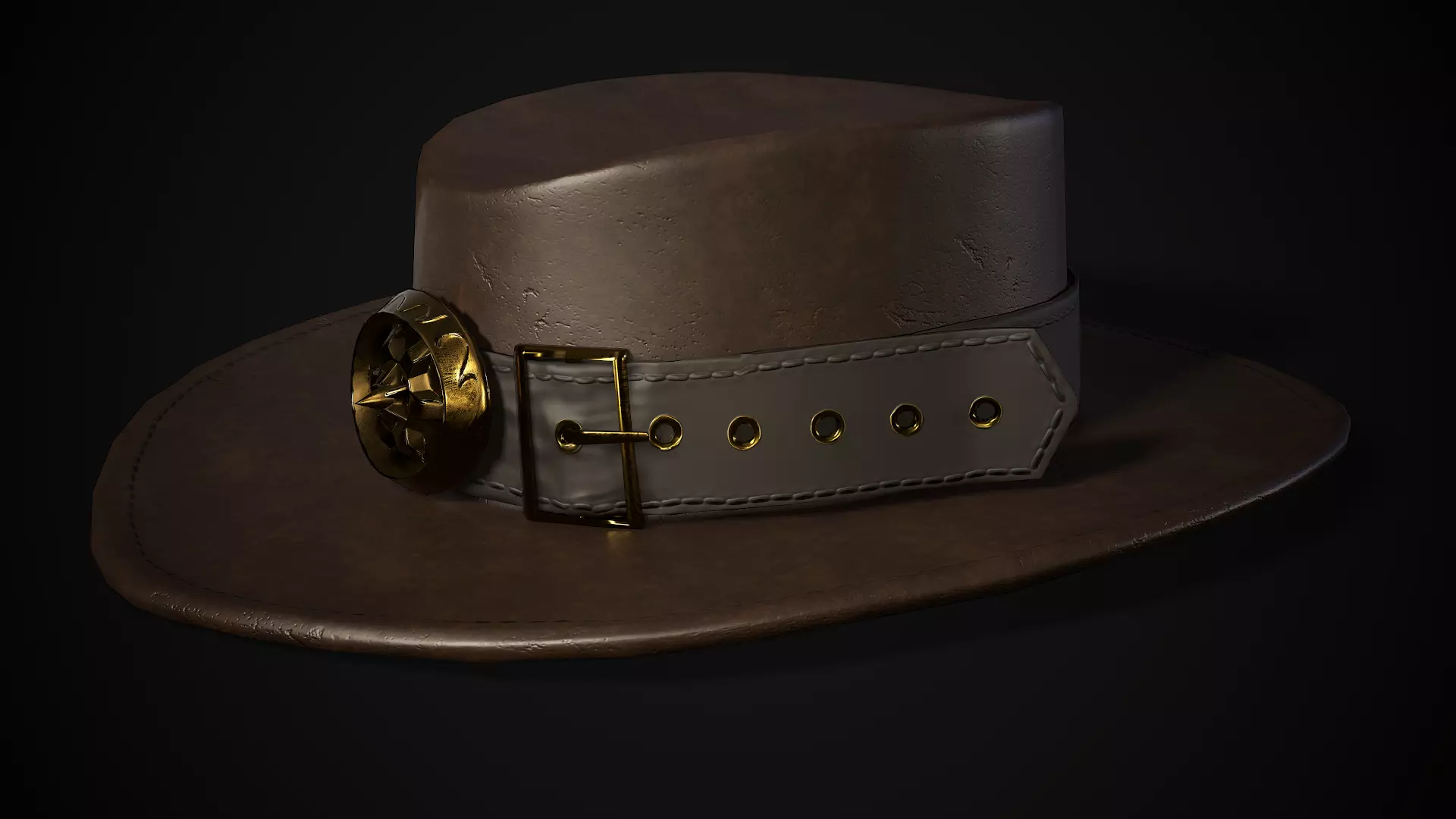 Vintage hat - Game Ready Low-poly 3D model Low-poly 3D model