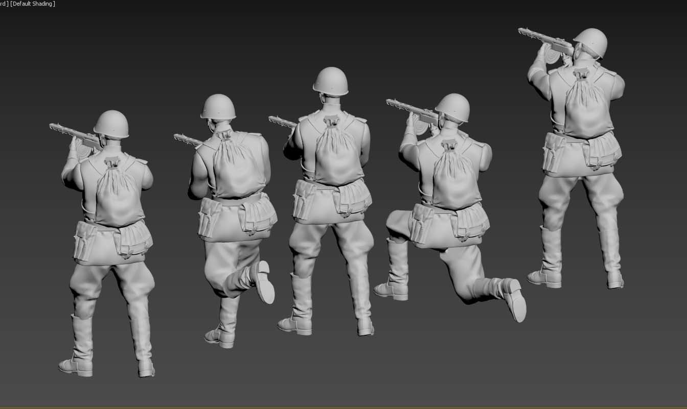ussr soldiers 3D print model_1