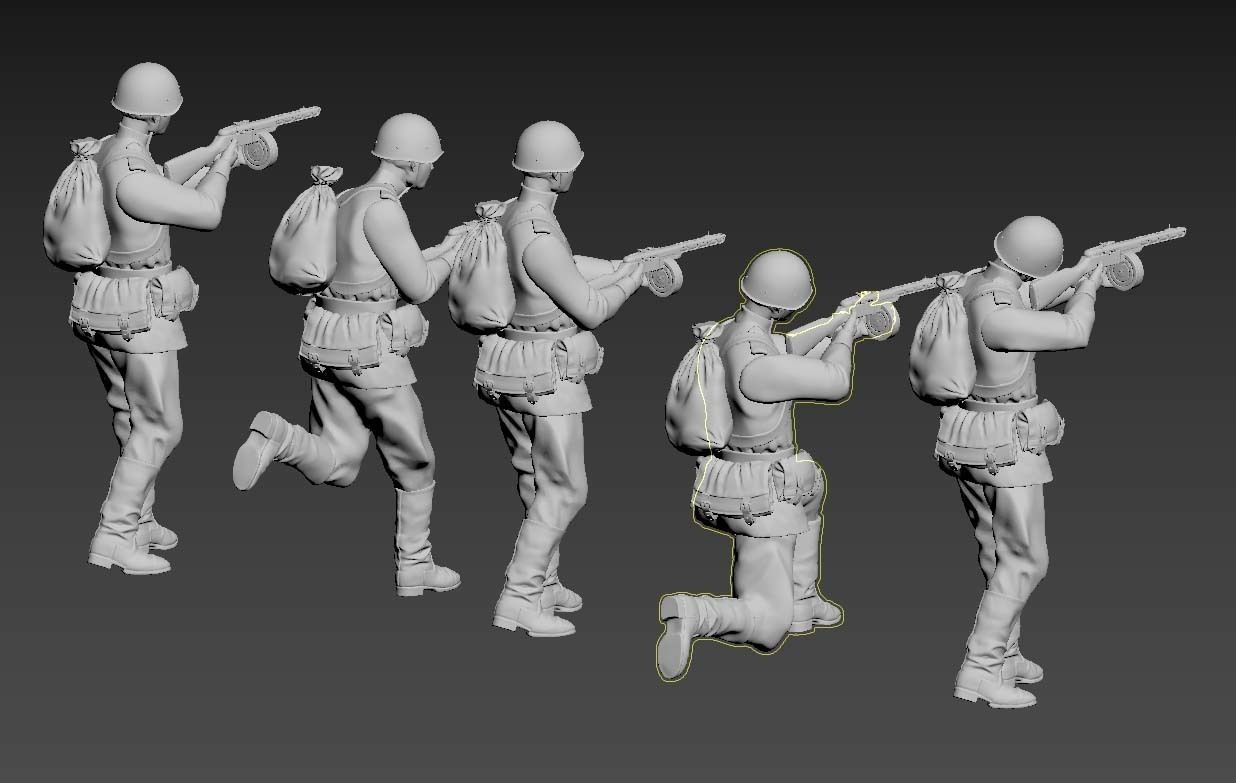 ussr soldiers 3D print model_3