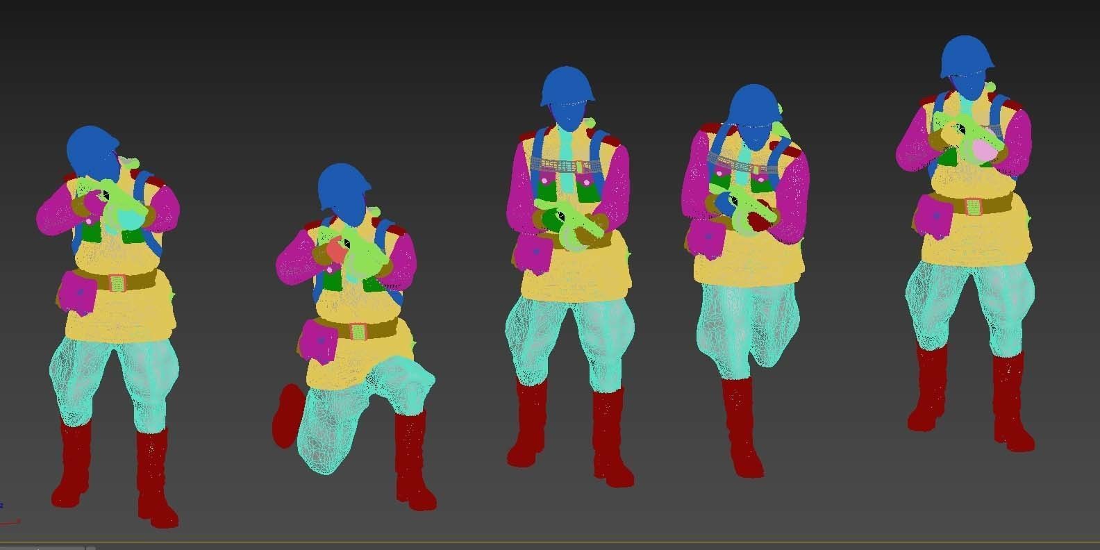 ussr soldiers 3D print model_2